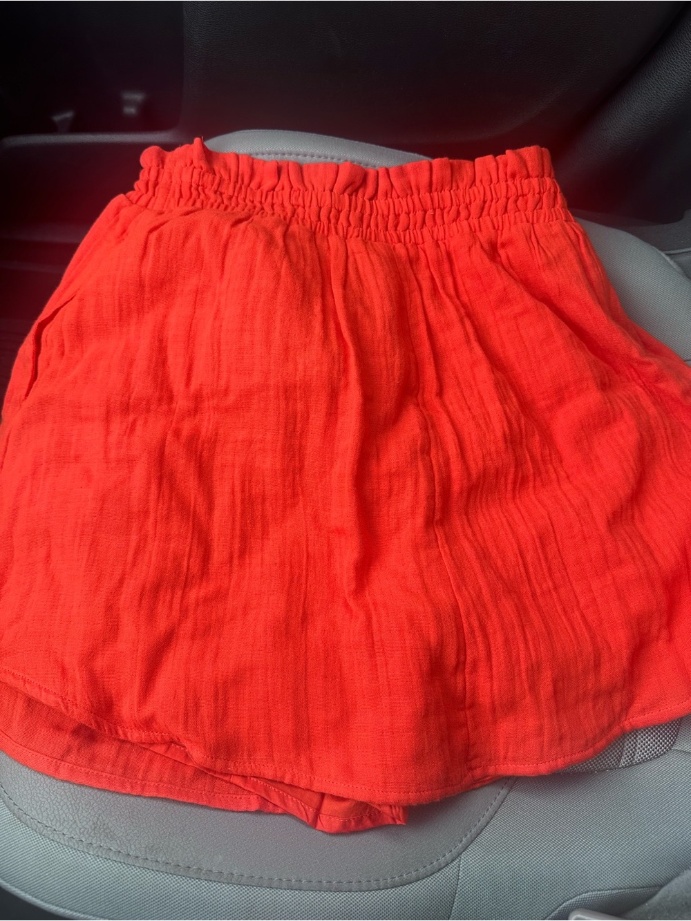 Old Navy Red Elastic Waist Skirt